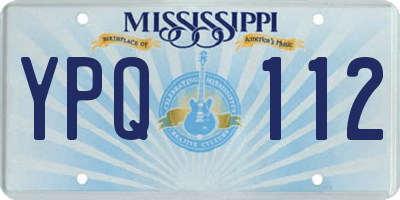 MS license plate YPQ112