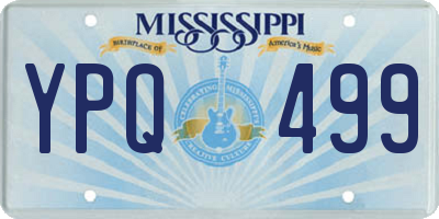 MS license plate YPQ499