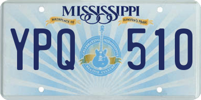 MS license plate YPQ510