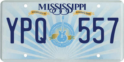 MS license plate YPQ557