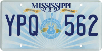 MS license plate YPQ562