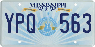 MS license plate YPQ563