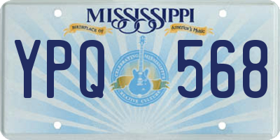 MS license plate YPQ568