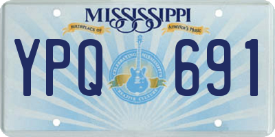 MS license plate YPQ691