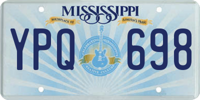 MS license plate YPQ698