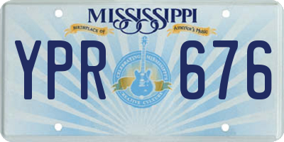 MS license plate YPR676