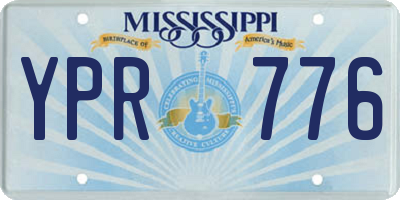 MS license plate YPR776