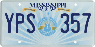 MS license plate YPS357