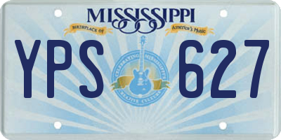 MS license plate YPS627