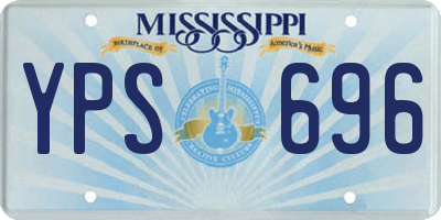 MS license plate YPS696