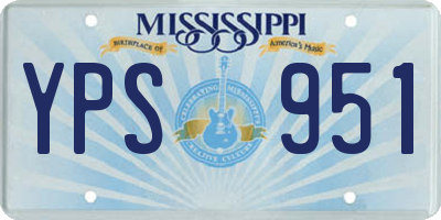 MS license plate YPS951