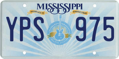 MS license plate YPS975