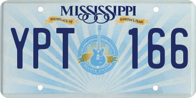 MS license plate YPT166