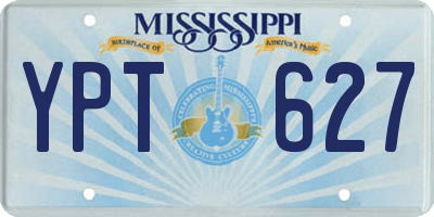 MS license plate YPT627