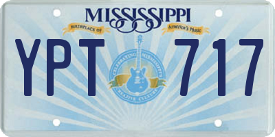 MS license plate YPT717