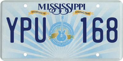 MS license plate YPU168