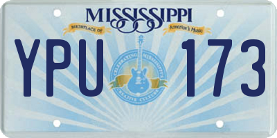 MS license plate YPU173