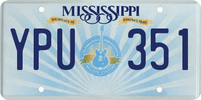 MS license plate YPU351
