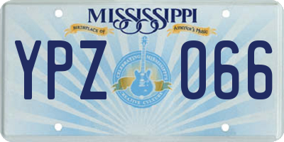 MS license plate YPZ066