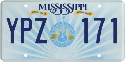 MS license plate YPZ171