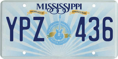 MS license plate YPZ436