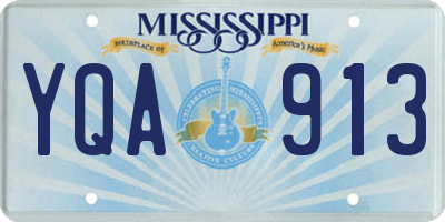 MS license plate YQA913