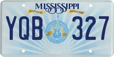 MS license plate YQB327