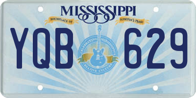 MS license plate YQB629