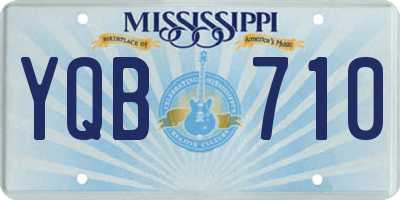 MS license plate YQB710
