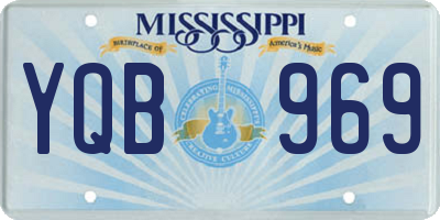 MS license plate YQB969