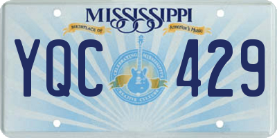 MS license plate YQC429