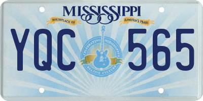 MS license plate YQC565