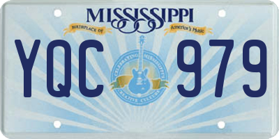 MS license plate YQC979