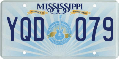 MS license plate YQD079