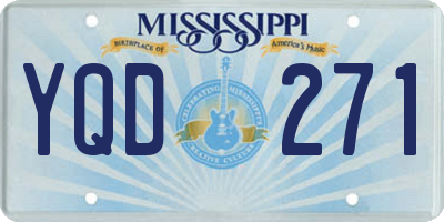 MS license plate YQD271