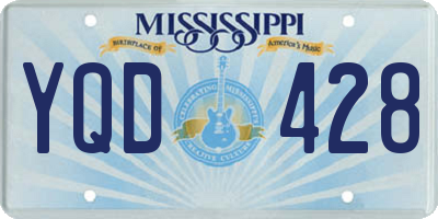 MS license plate YQD428