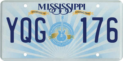 MS license plate YQG176
