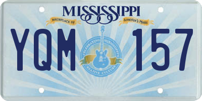 MS license plate YQM157