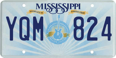 MS license plate YQM824