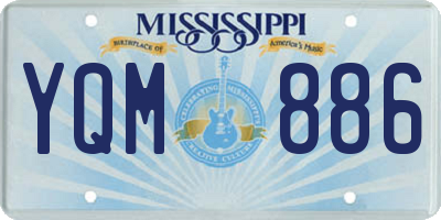 MS license plate YQM886