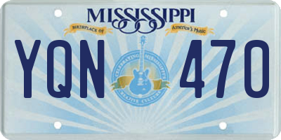 MS license plate YQN470