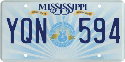 MS license plate YQN594