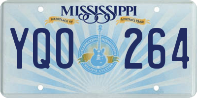 MS license plate YQO264