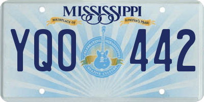 MS license plate YQO442