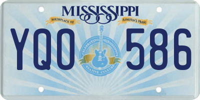 MS license plate YQO586
