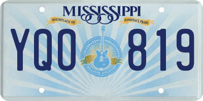 MS license plate YQO819