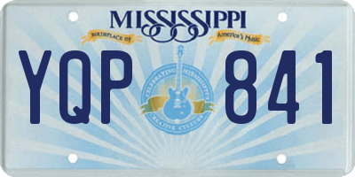 MS license plate YQP841