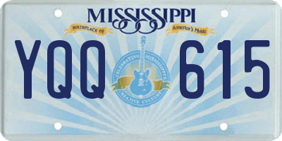 MS license plate YQQ615