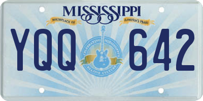 MS license plate YQQ642