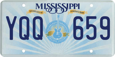 MS license plate YQQ659